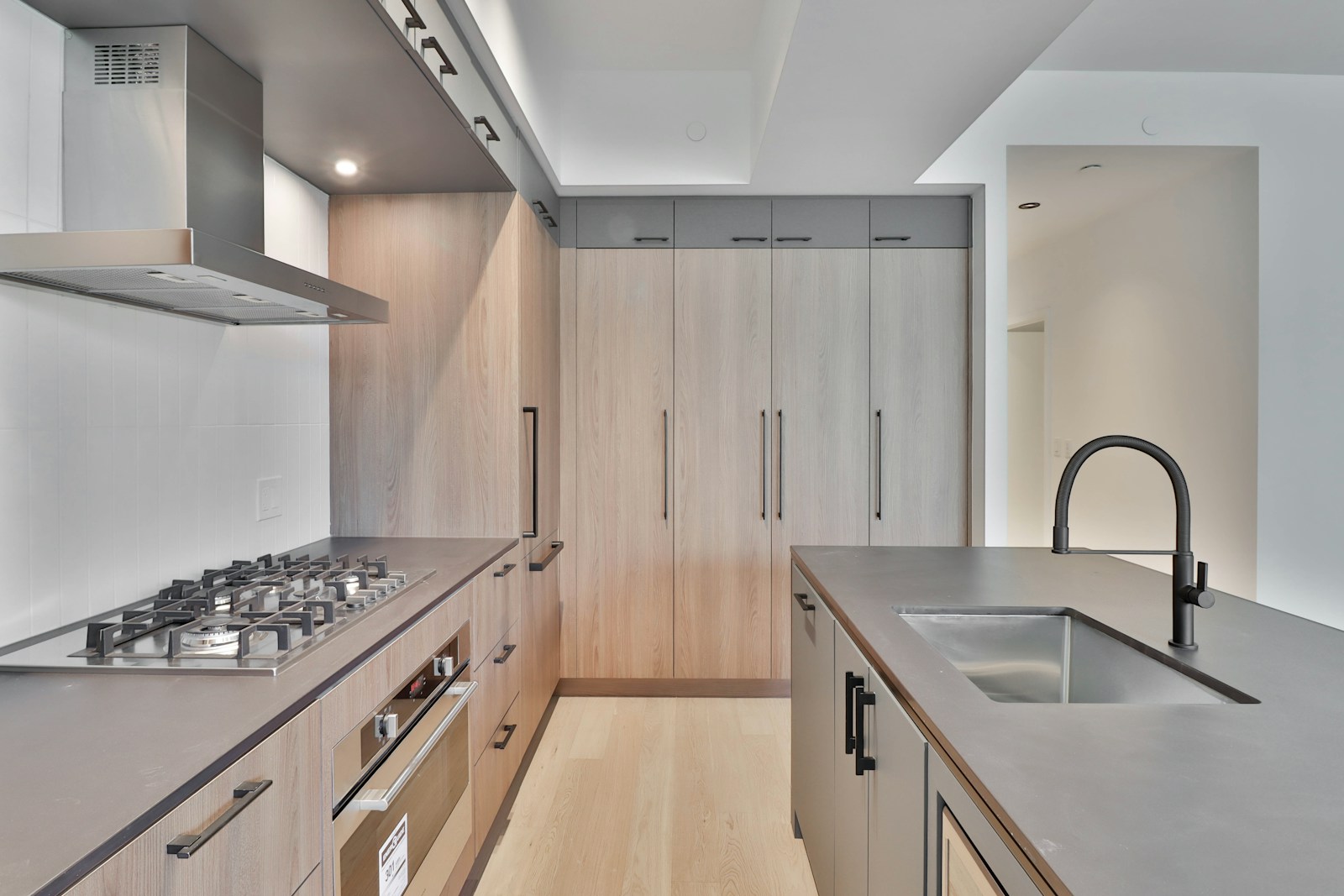 Luxury kitchen with a professional range in a Weston, MA home